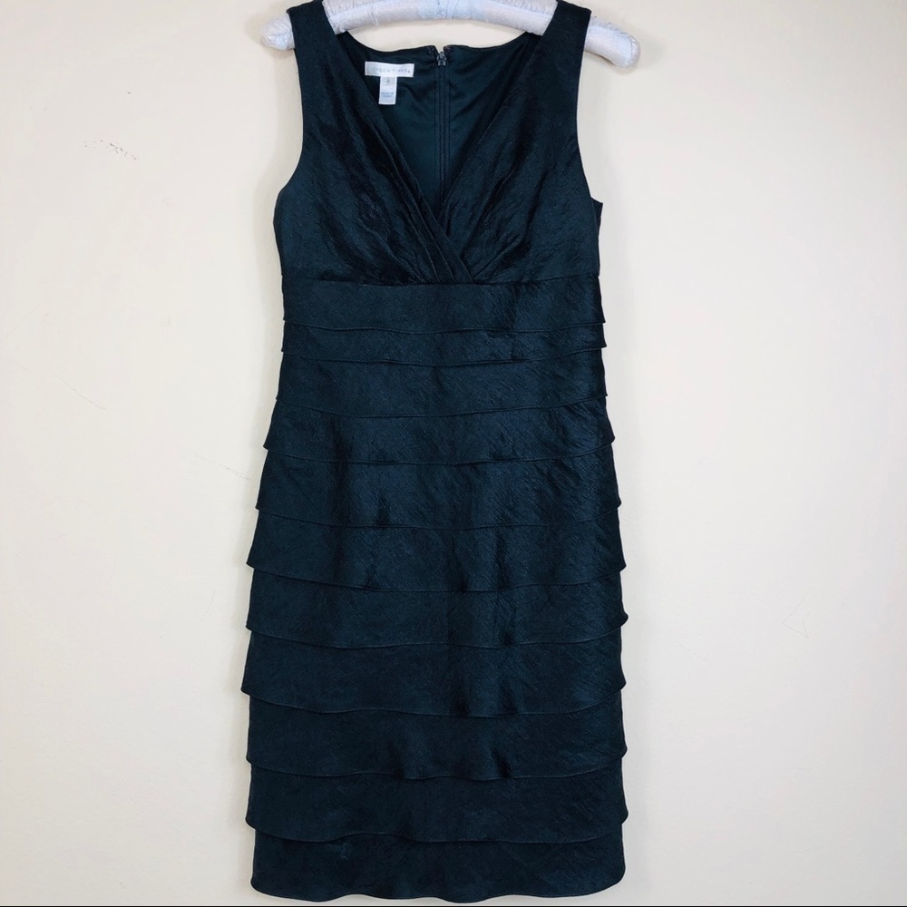 London Times Dress Sz 4 Ruffle Cocktail